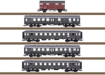 Trix 23508 - H0 - 5-tlg. Set Personenzug mit Güterwagen, DB, Ep. III